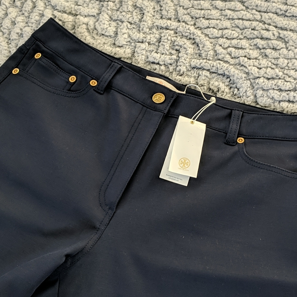 Tory Burch size 12 navy pants